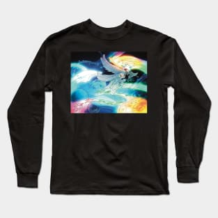 Aziraphale and Crowley as Angels, before the beginning Long Sleeve T-Shirt